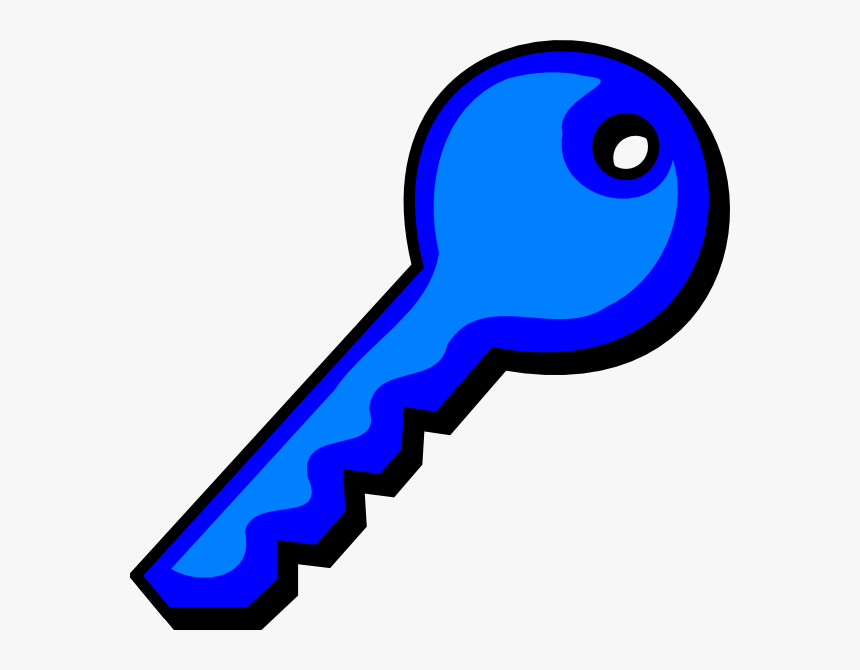 Dark Blue Key Clip Art - Key Clipart No Background, HD Png Download, Free Download