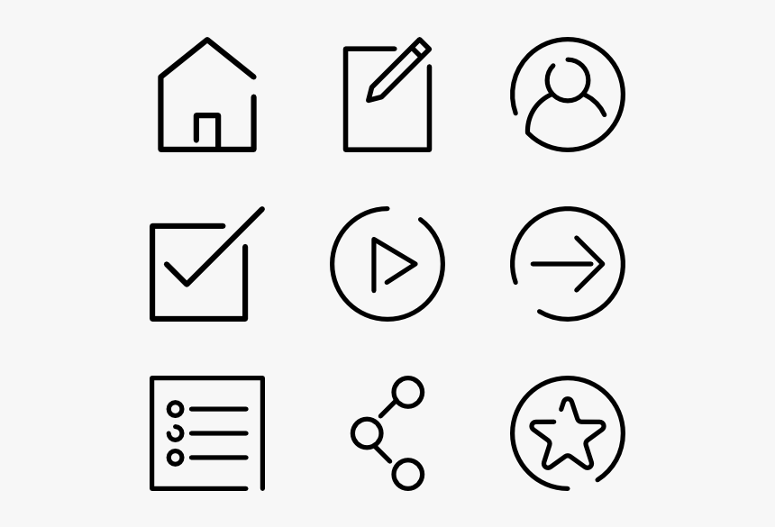 Web Navigation Line Craft - Email Phone Address Icons, HD Png Download, Free Download