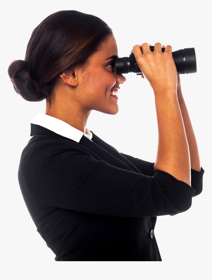 Working Women Free Png Image - Woman With Binoculars, Transparent Png, Free Download