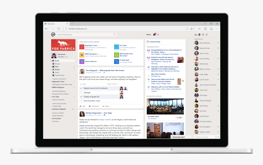 Facebook"s Slack Competitor Opens The Floodgates For - Workplace By Facebook Interface, HD Png Download, Free Download