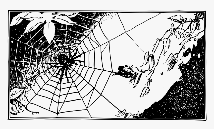 Spider & Web Clip Arts - Spiderweb Wallpaper Desktop Black, HD Png Download, Free Download