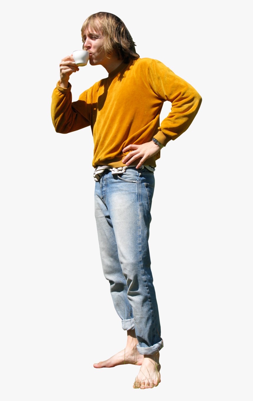 Transparent People Standing And Talking Png - Cut Out Person Drinking, Png Download, Free Download