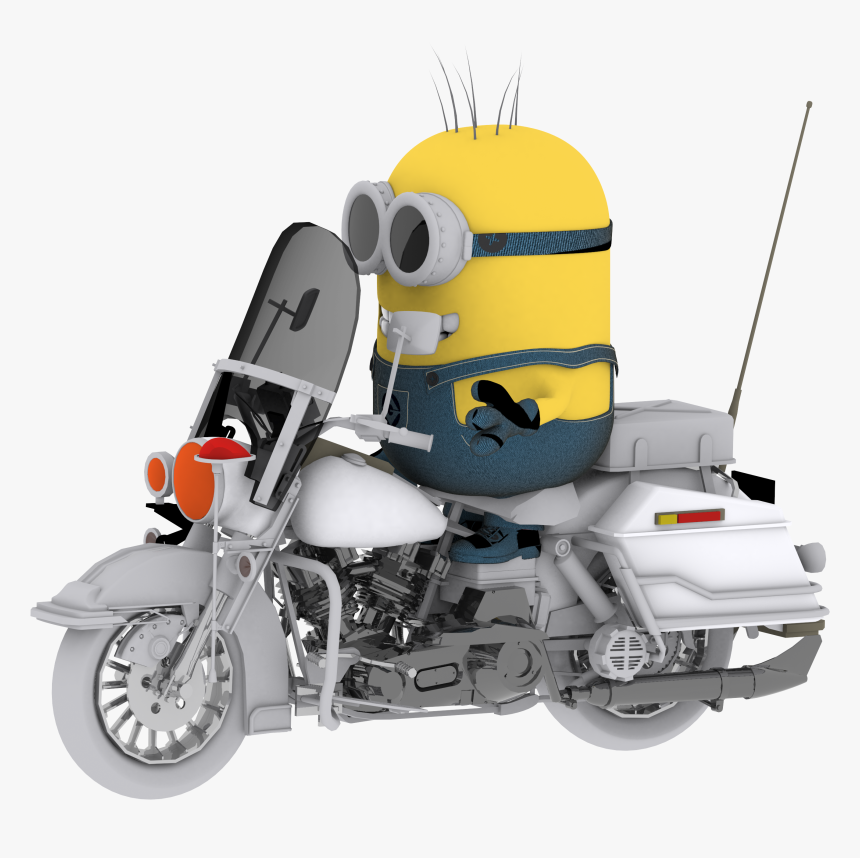 Minion Drive Motobcycle Clipart Png - Minion De Moto Png, Transparent Png, Free Download