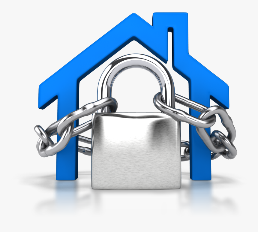 Padlock House Free Png Image - House Outline Clip Art, Transparent Png, Free Download