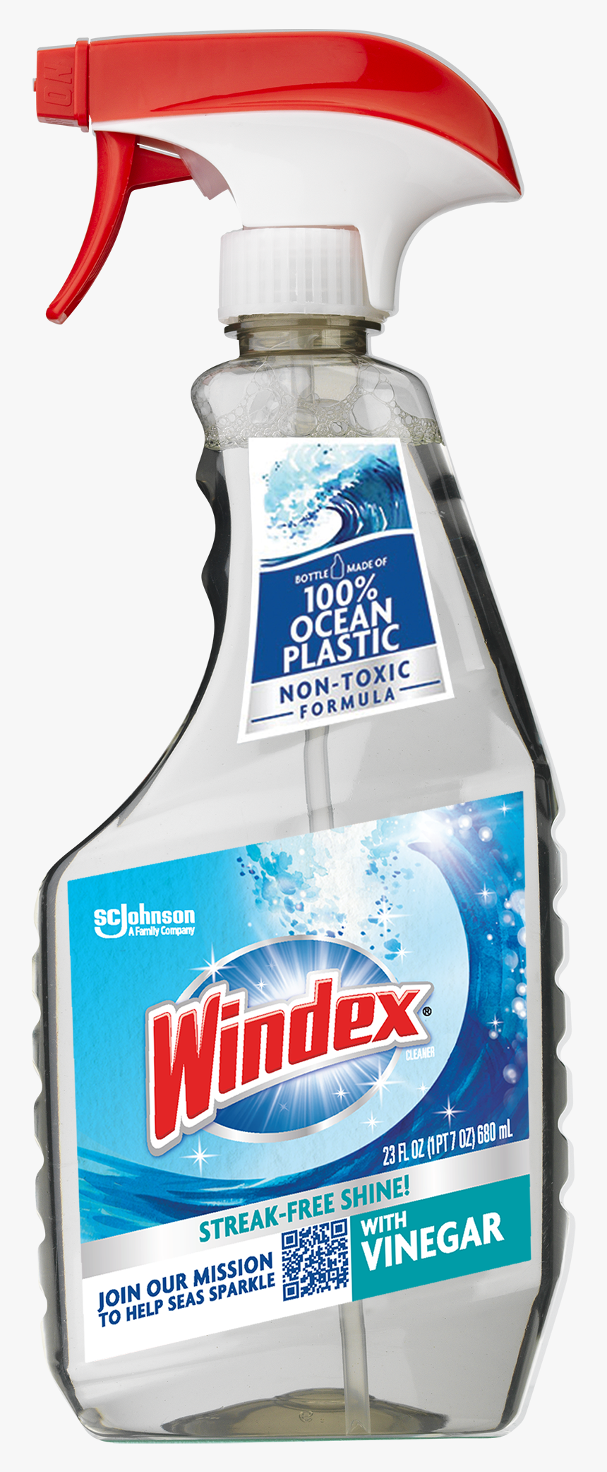 Windex Ocean Plastic Bottle, HD Png Download, Free Download