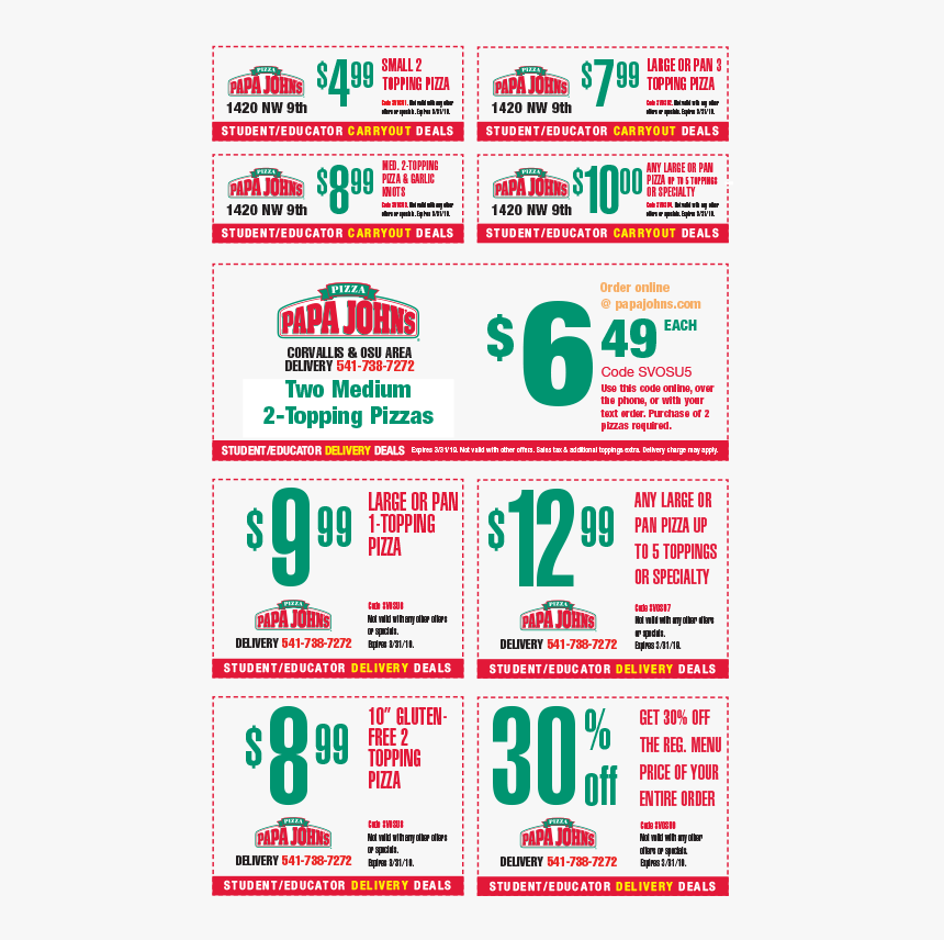 Papa John"s Coupon - Poster, HD Png Download, Free Download