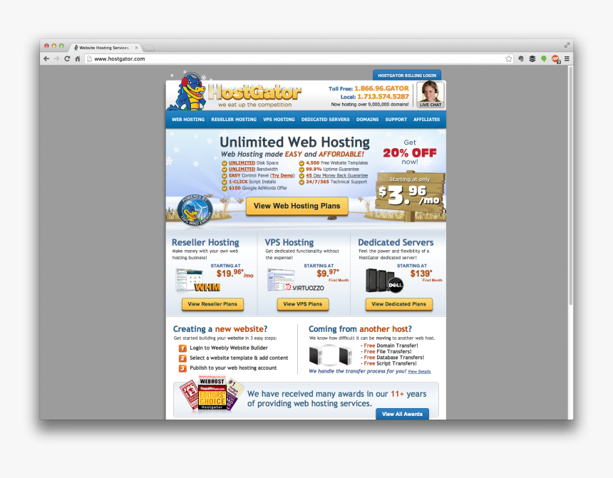 Website Hosting At Hostgator - Hostgator, HD Png Download, Free Download