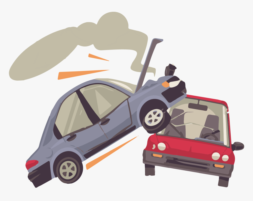 Clip Art Traffic Collision Illustration In - Car Accident Cartoon Jpg, HD Png Download, Free Download