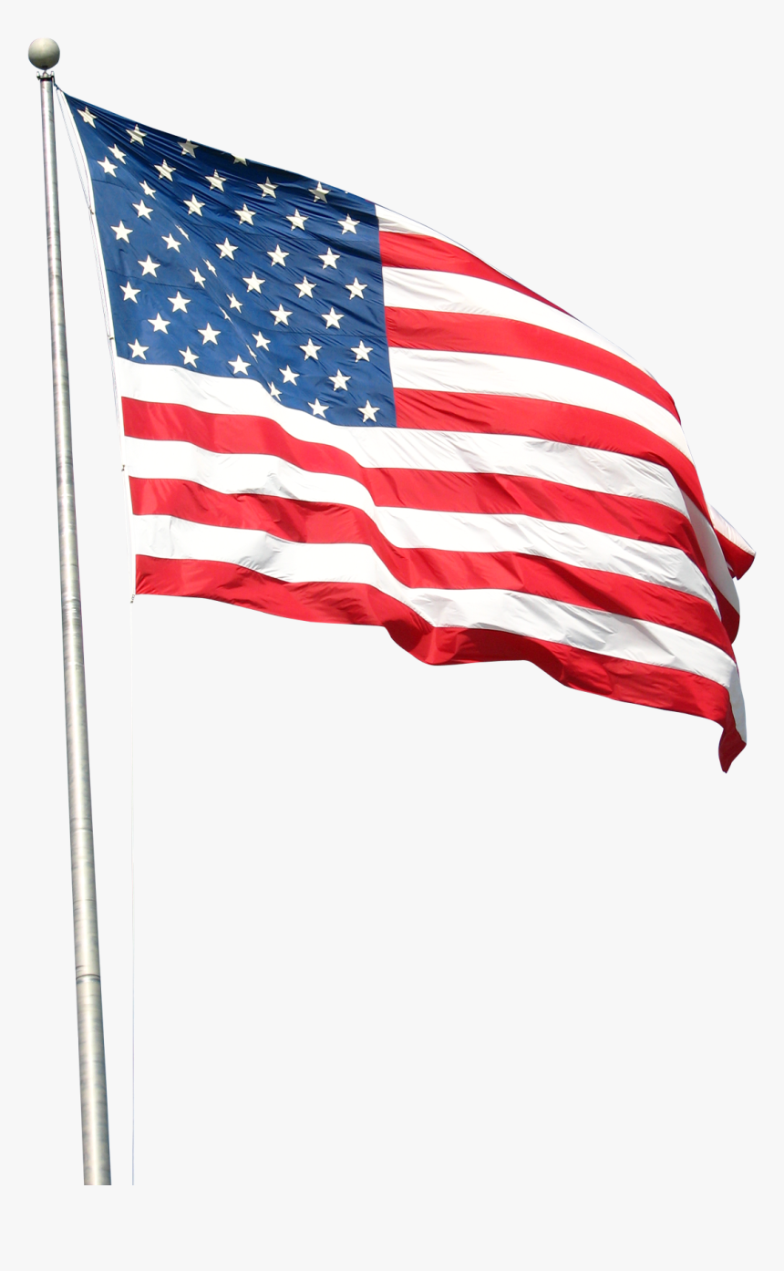 Clip Art Usa Image Pngpix Transparent - American Flag On Pole Transparent Background, Png Download, Free Download