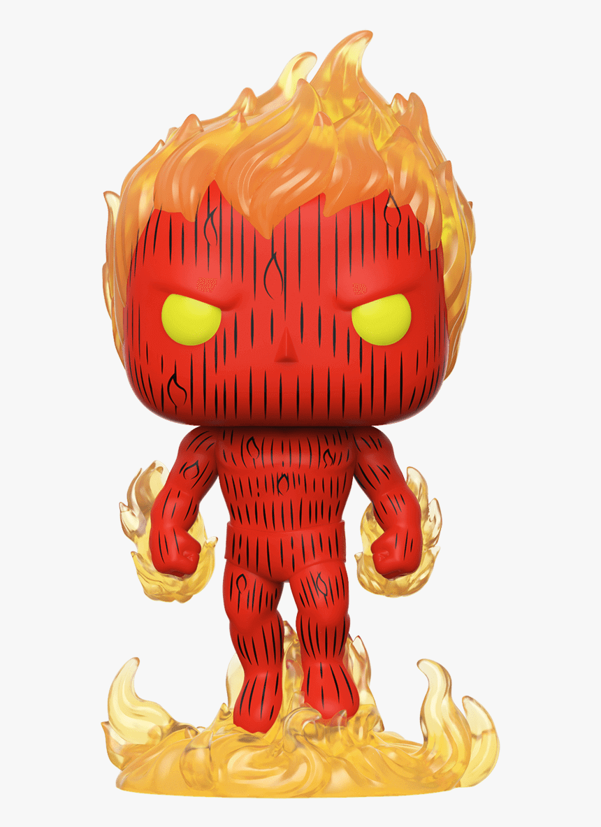 Marvel Fantastic Four Human Torch Pop Vinyl Figure - Human Torch, HD Png Download, Free Download