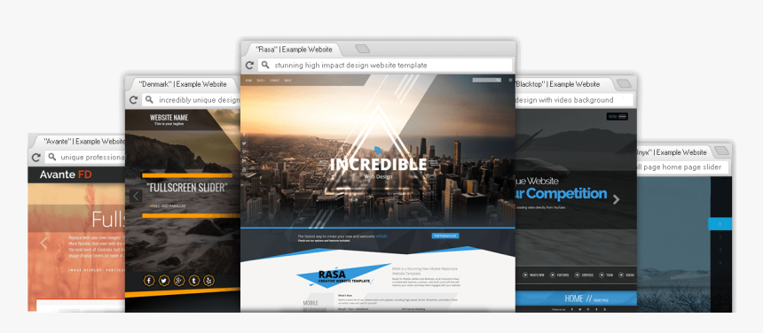 Premium Professional Website Templates - Web Page Design Using Templates, HD Png Download, Free Download