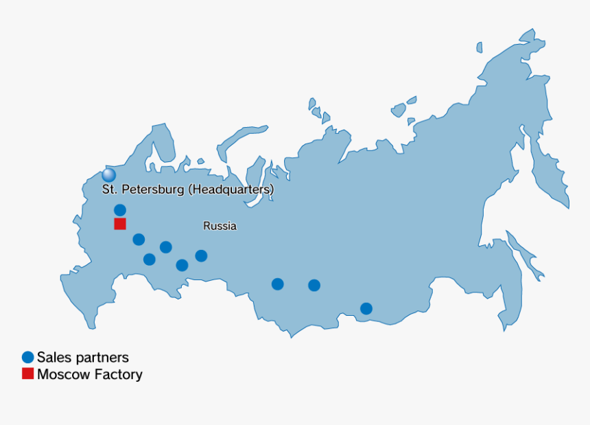 Transparent Russia Map Png - Восточно Сибирский Экономический Район, Png Download, Free Download