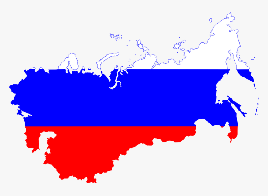 Flag-map Of Greater Russia - Russia Map And Flag, HD Png Download, Free Download