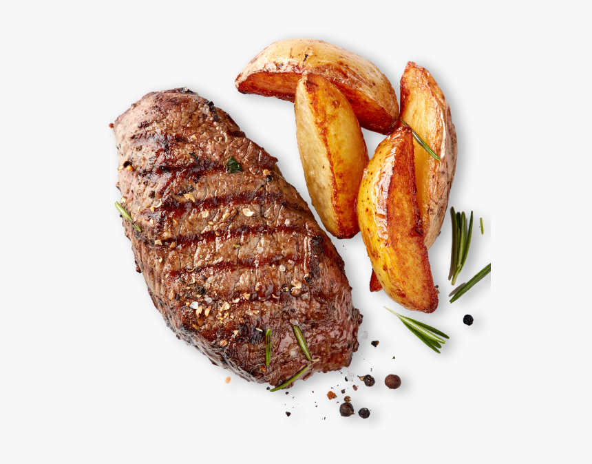 Steak Meat Png - Steak And White Potatoe, Transparent Png, Free Download