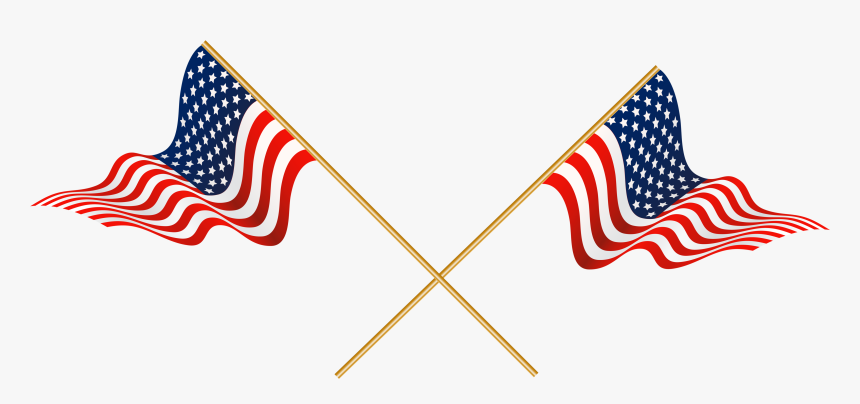Usa Crossed Flags Transparent Png Clip Art - Military Kids, Png Download, Free Download