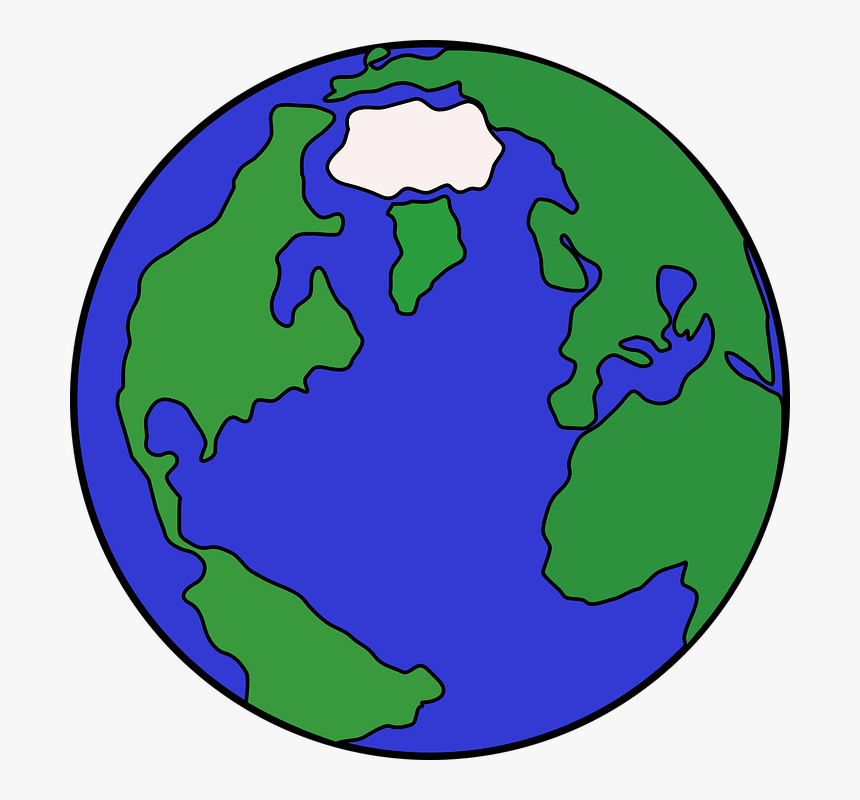Clip Art Earth Cartoon Drawing Globe - Cartoon World, HD Png Download, Free Download