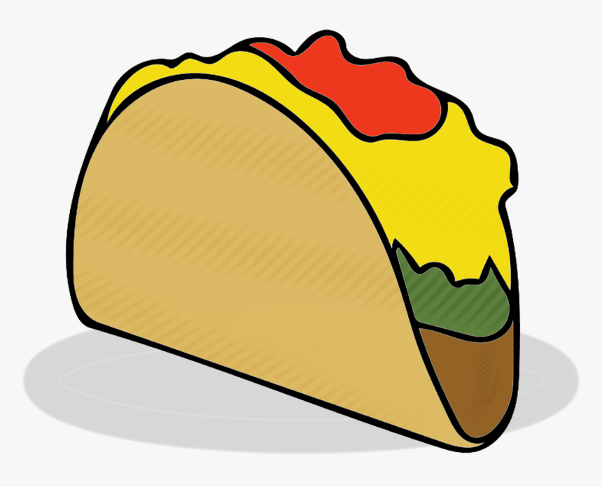 Taco,tacos,food,fast Food,eating,mexican Food,clipart, - Taco, HD Png Download, Free Download