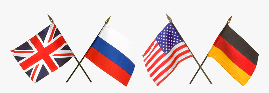 Flags, Russia, American Flag, Russian Flag - German Flag And Us Flag, HD Png Download, Free Download