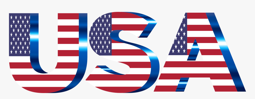 Usa Flag Typography No Filters No Background By @gdj, - Usa Logo No Background, HD Png Download, Free Download