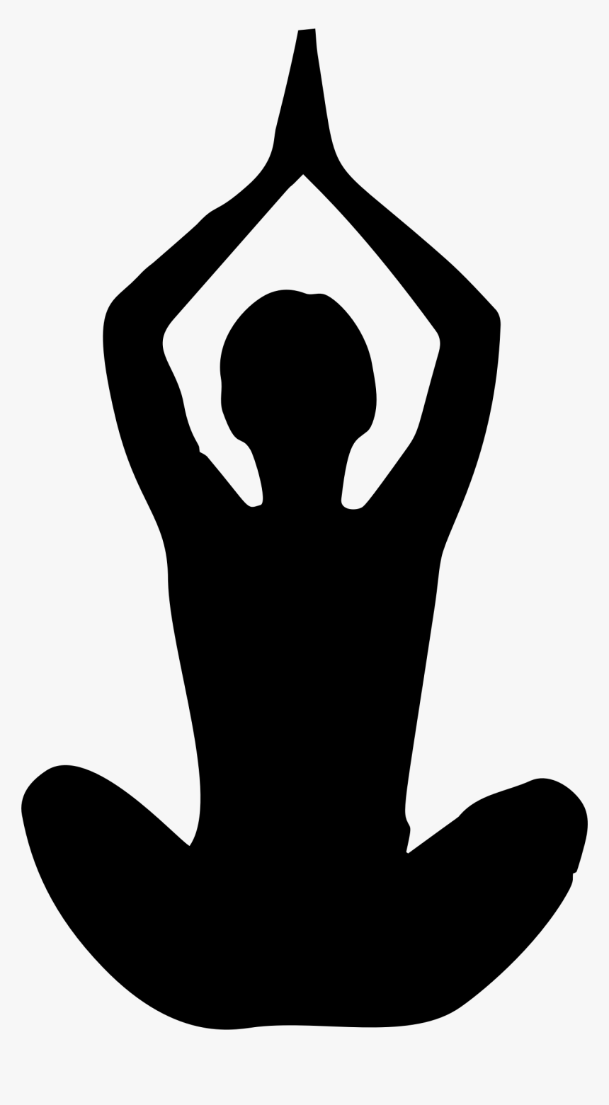 Yoga Transparent Png White - Silhouette Yoga Pose Png, Png Download, Free Download