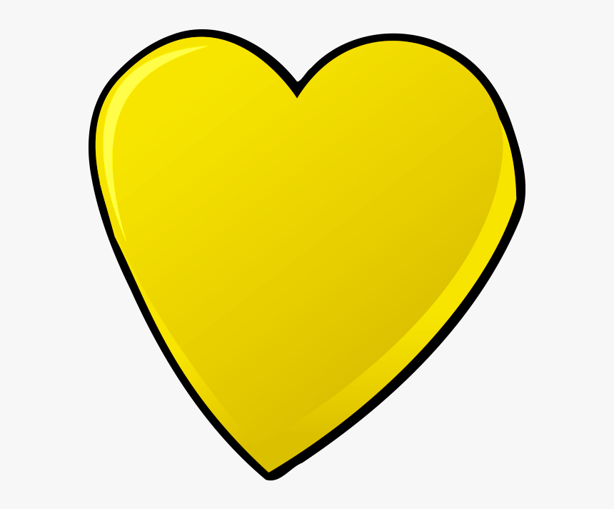 Yellow Heart Transparent Png - Yellow Heart No Background, Png Download, Free Download