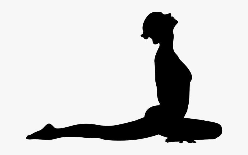 Yoga Silhouette Asana Clip Art - Silhouette Transparent Yoga, HD Png Download, Free Download