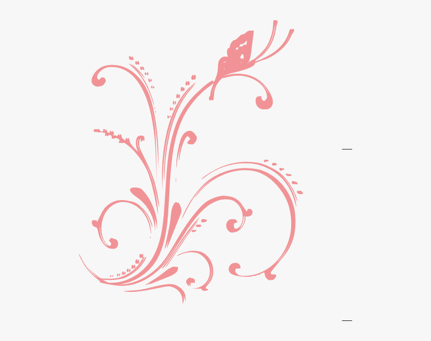 Transparent Pink Swirls Png - Black And White Butterflys, Png Download, Free Download