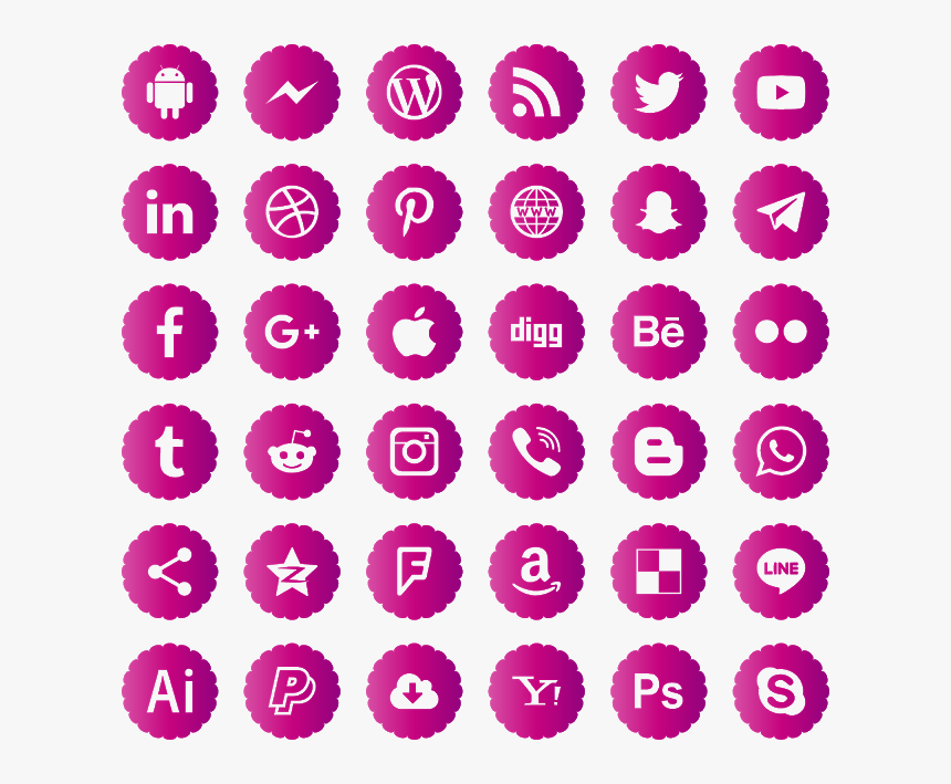 High Resolution Social Media Logo, HD Png Download, Free Download
