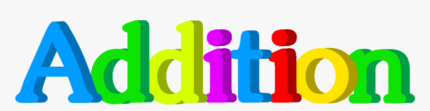 Addition - Word Addition Clip Art, HD Png Download, Free Download