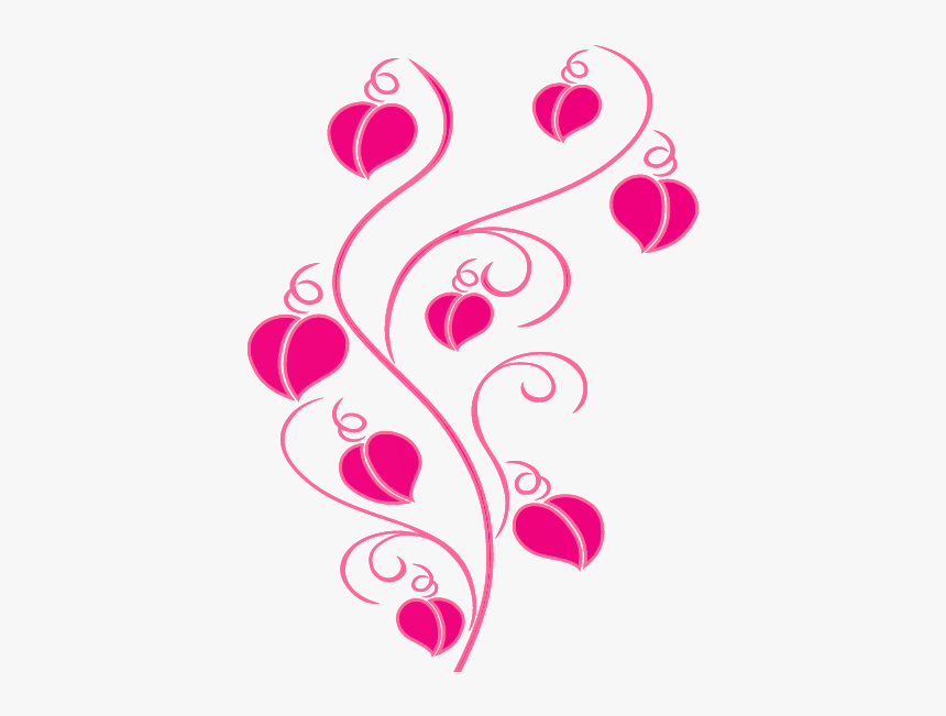 Pink Flower Swirl Art Png, Transparent Png, Free Download