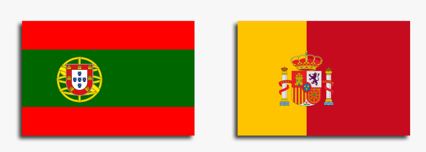 Flag Of Spain Flag Of Portugal Flag Of Spain - Spain And Portugal Flag, HD Png Download, Free Download