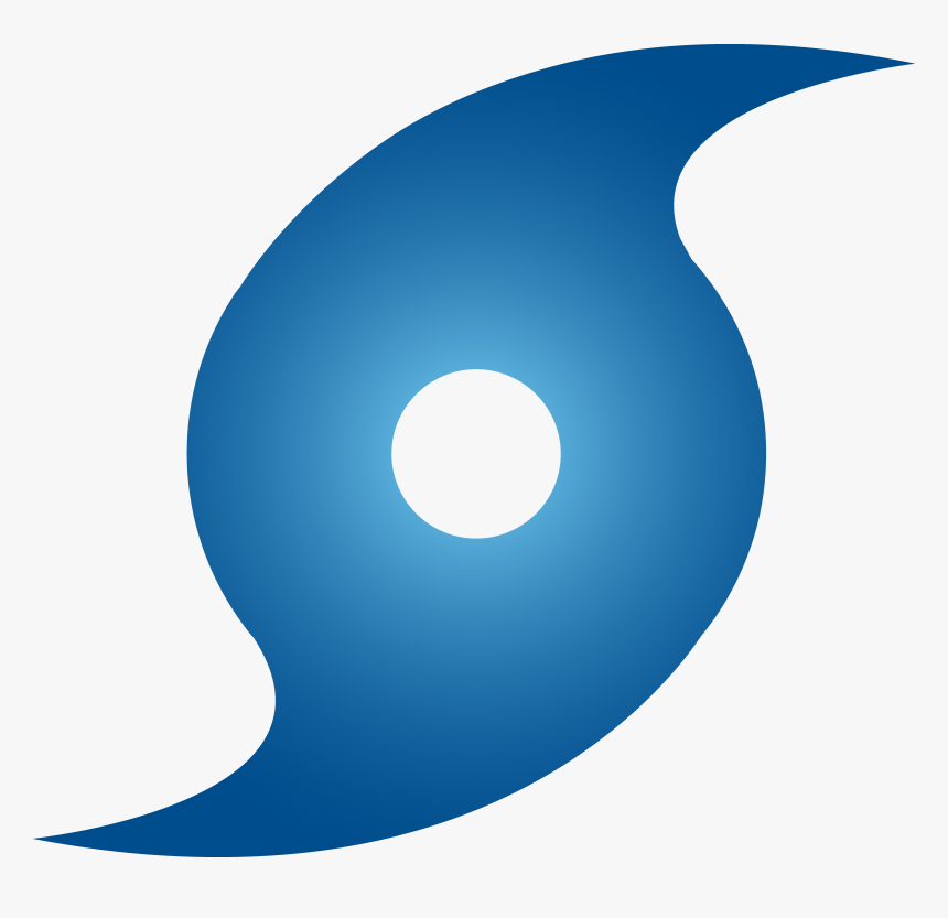Blue Hurricane Weather Symbol Image - Free Hurricane Clip Art, HD Png Download, Free Download