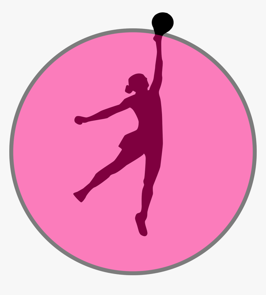 Netball Clipart Black And White, HD Png Download, Free Download