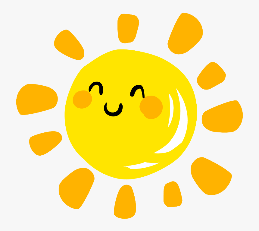 Transparent Happy Sun Png - Cute Transparent Background Sun Clipart, Png Download, Free Download