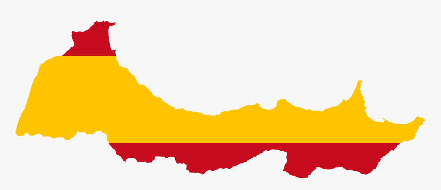 Flag Map Of Spanish Morocco - Spanish Protectorate In Morocco, HD Png Download, Free Download