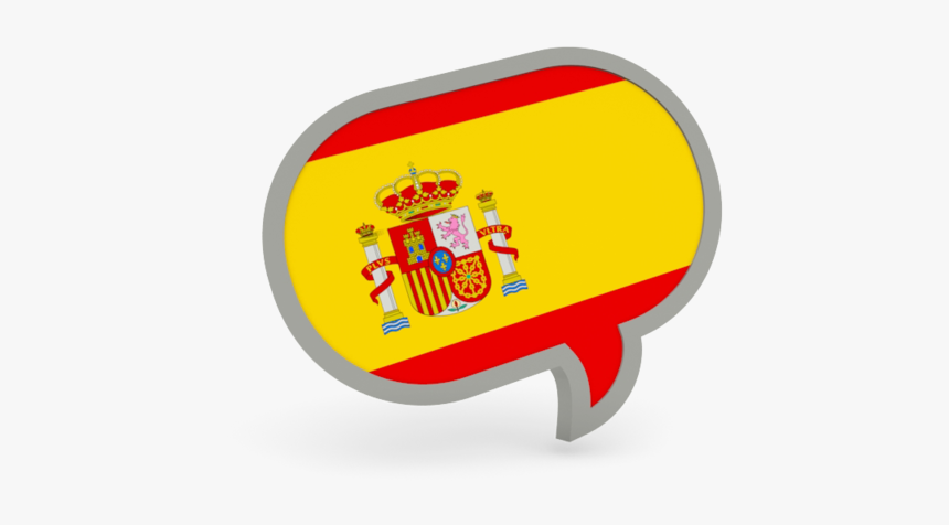 Library Icon Spain Flag - Spanish Flag Speech Bubble, HD Png Download, Free Download