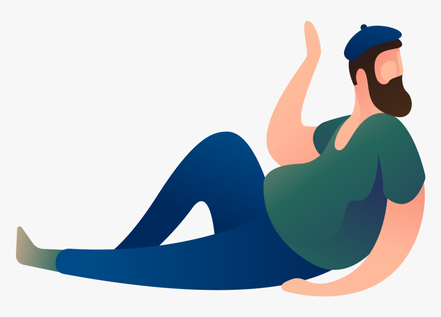 Person Lounging Png, Transparent Png, Free Download