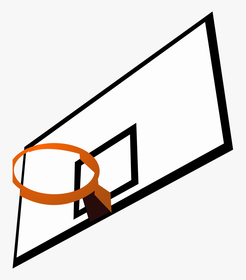 Basketball Court Clipart - Backboard Clipart, HD Png Download, Free Download