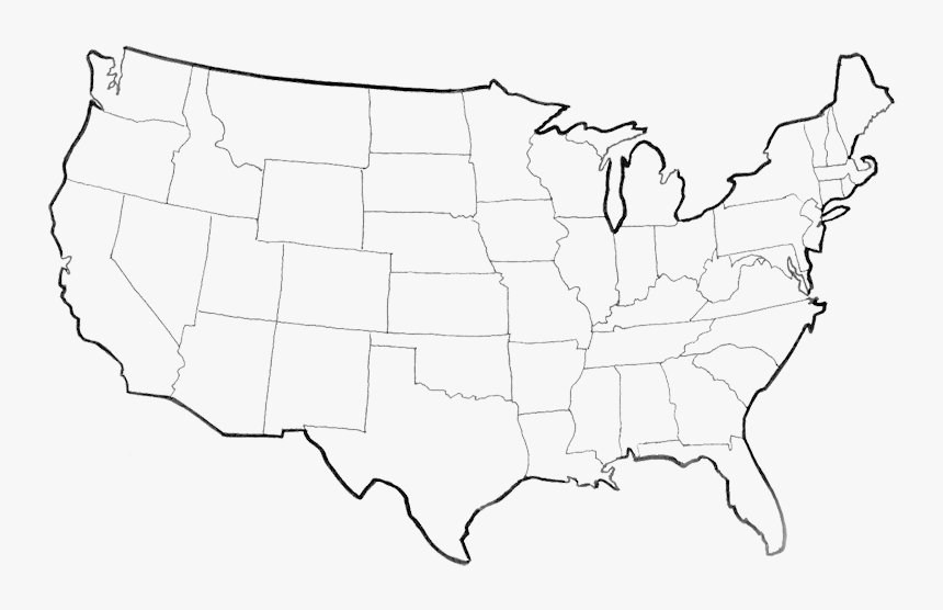 outline of united states map Usa Map Png Picture Outline Of United States Transparent Png outline of united states map