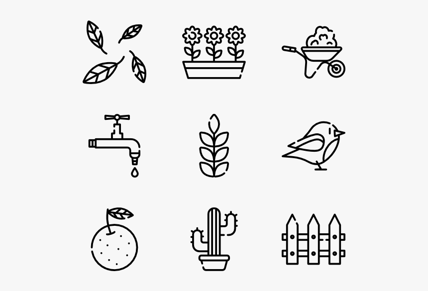 Gardening - Family Line Icon Png, Transparent Png, Free Download