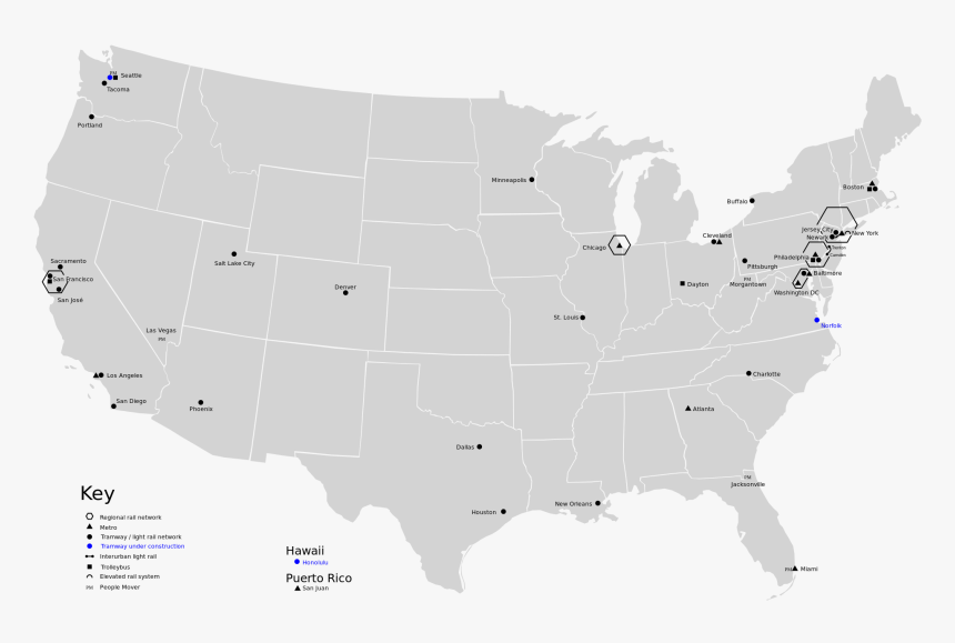 Usa State Map Chicago Png Transparent Stock - Route 66 Famous, Png Download, Free Download