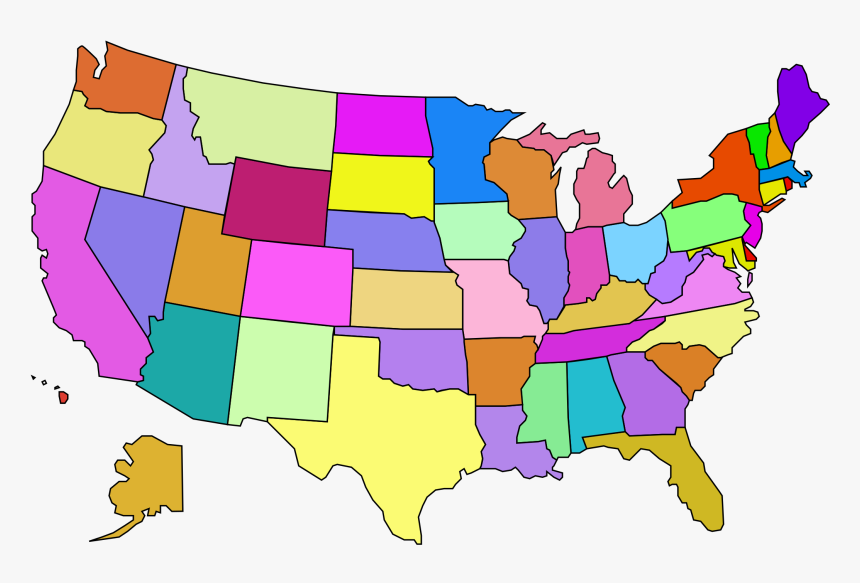 Usa Map Png - United States Map Clip Art, Transparent Png, Free Download