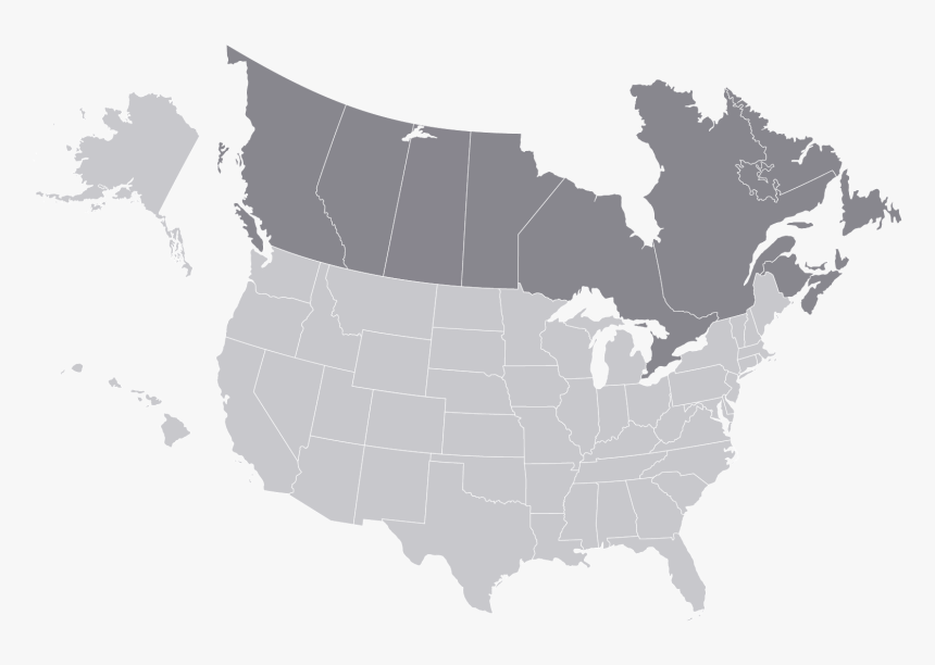 Us Map For Powerpoint Picture Ideas References - Us Canada Map Png, Transparent Png, Free Download