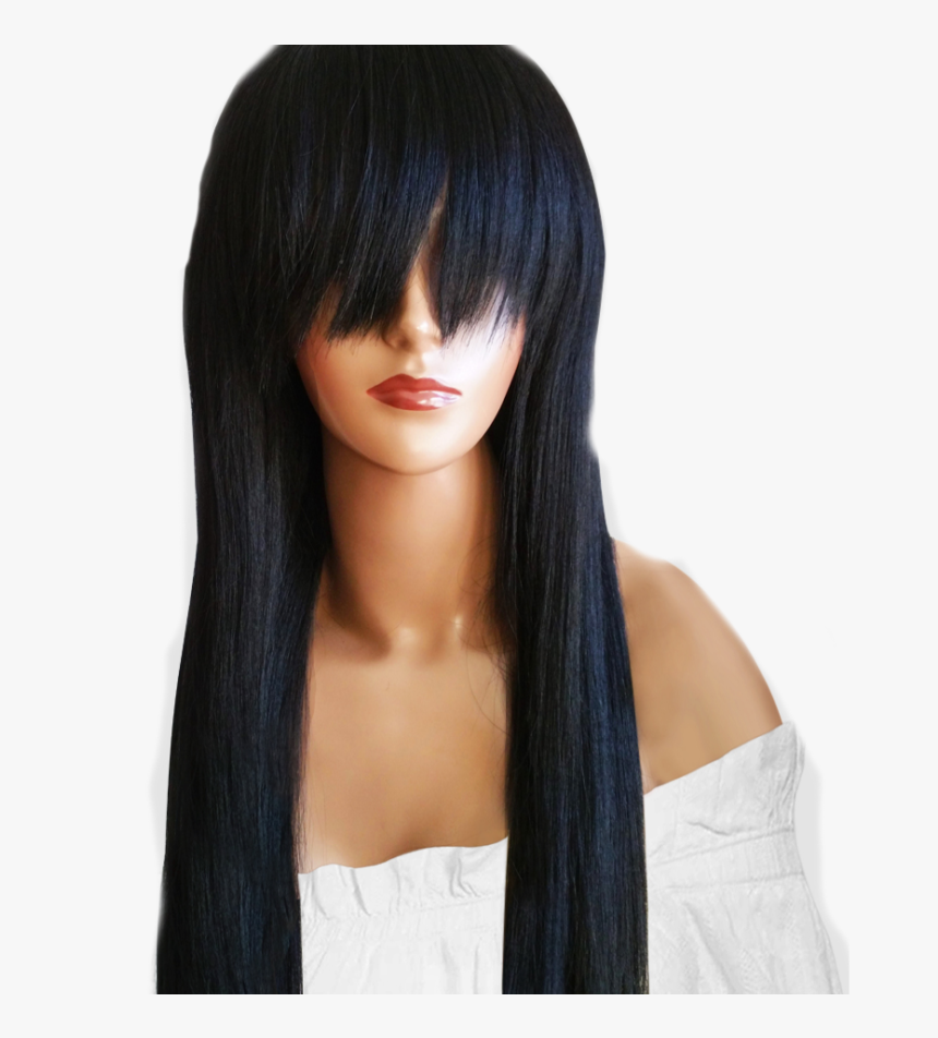 Transparent Long Hair Wig Png - Lace Wig, Png Download, Free Download