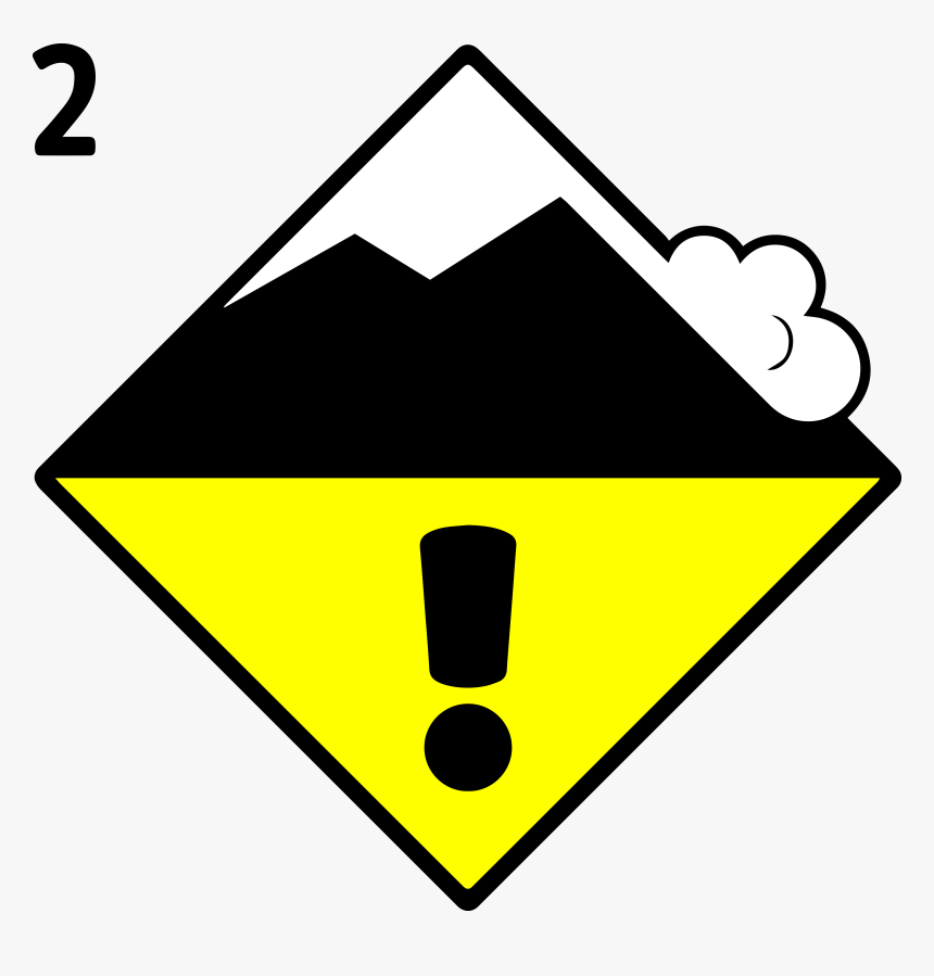 Avalanche Moderate Danger Level, HD Png Download, Free Download