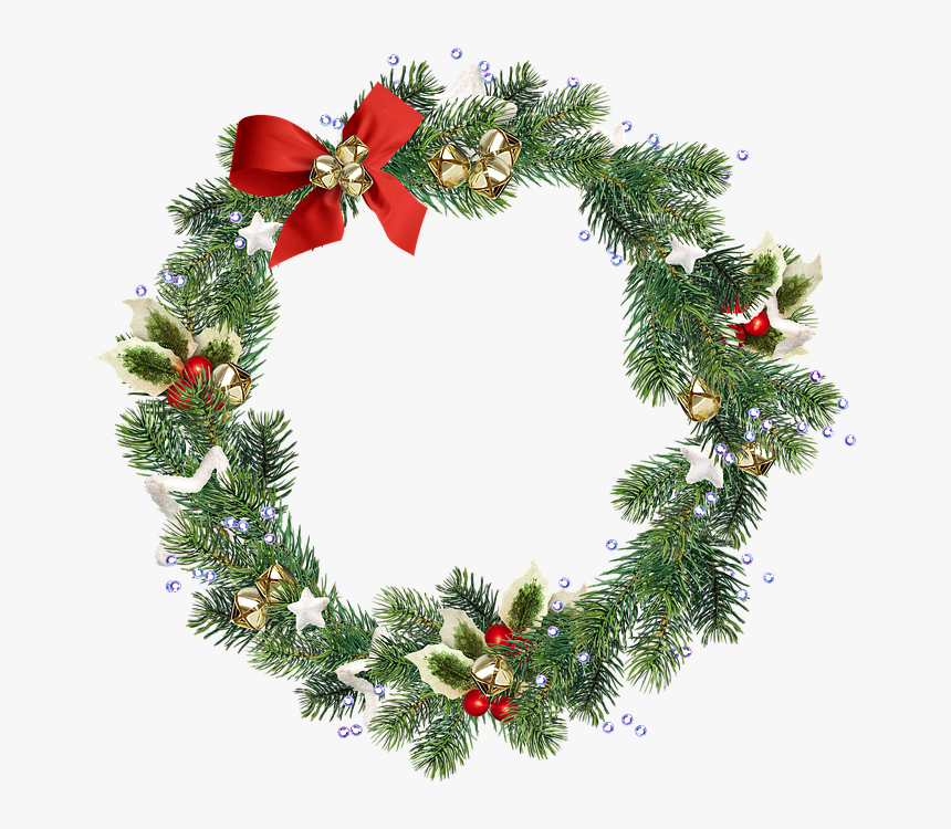 Wreath, Christmas Wreath, Christmas Decoration, Decor, HD Png Download, Free Download