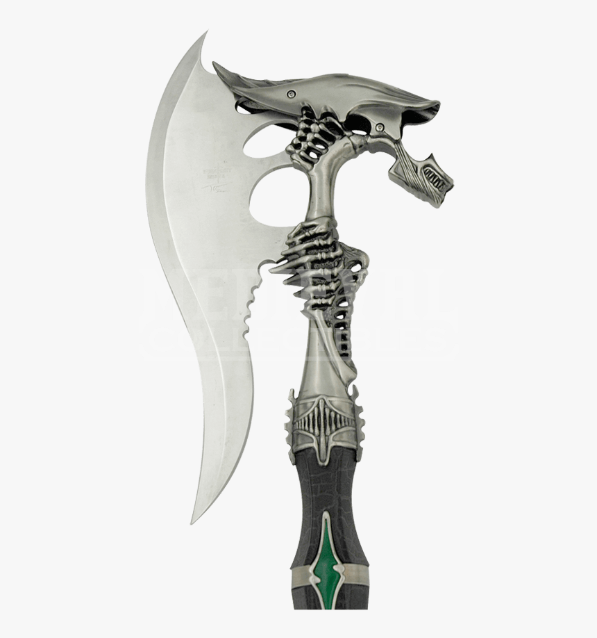 Alien Warrior Fantasy Battle Axe W/ Dagger , Png Download, Transparent Png, Free Download