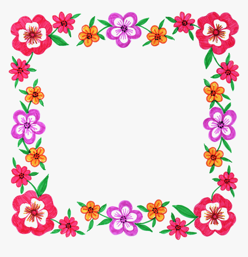 Square Floral Cliparts, HD Png Download, Free Download