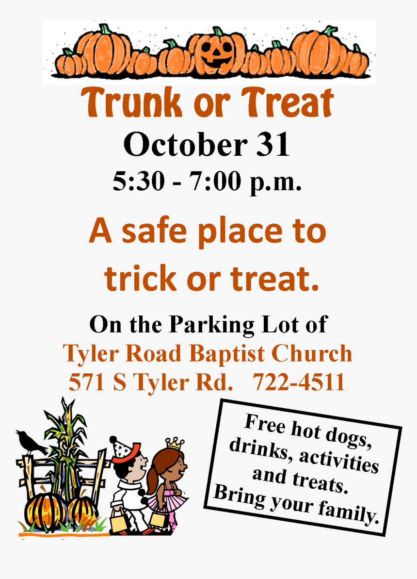 Trunk Or Treat Png, Transparent Png, Free Download