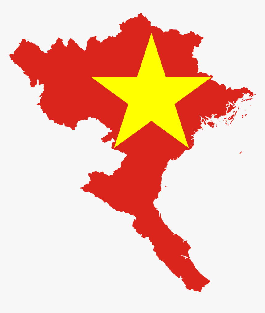 Flag-map Of North Vietnam, HD Png Download, Free Download